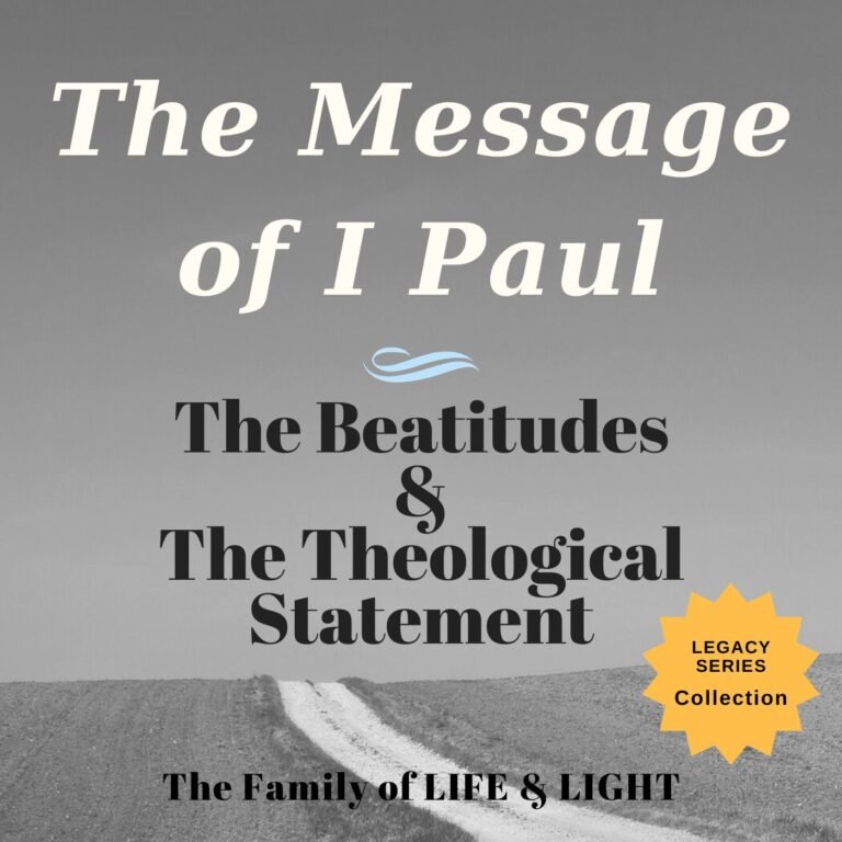 The Beatitudes – The Theological Statement